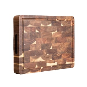 Casa di Elturo Snijplank lucano l40,5 x b34 cm – massief acaciahout – extra dik hakblok met
