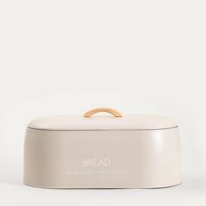 Casa di Elturo Broodtrommel lino b36 cm – metaal met houten handvat – strakke broodbox