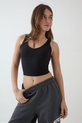 DSGN Studio Sculpt Longline Plunge Sports Bra