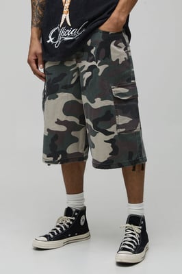 Baggy Official Print Camo Longline Jorts
