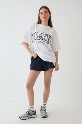 DSGN Studio Collegiate Printed Oversized T-Shirt