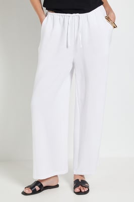 Petite Drawstring Woven Trouser