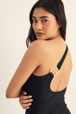 Abstract Ring Strappy Swimsuit