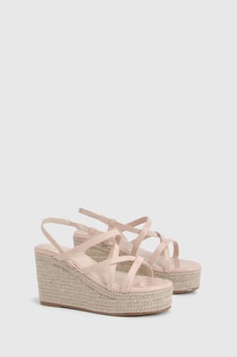 Strappy Open Toe Wedges