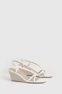 Strappy Open Toe Wedges