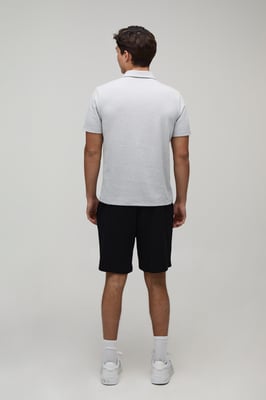 Slim 1/4 Zip Waffle Polo