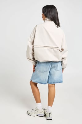 Funnel Neck Zip Up Jacket