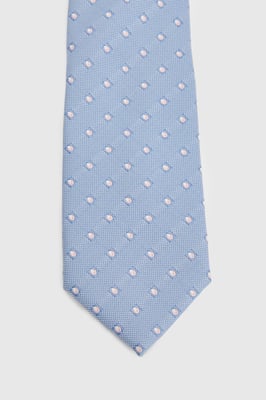 Light Blue Geo Tie