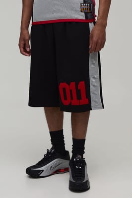 Loopback Netted Panel 011 Jersey Jort