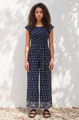 Petite Frill Sleeve Jumpsuit