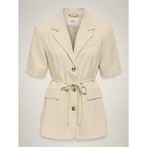 Jacqueline de Yong Jdynaomi linen ss belt blazer tlr zand