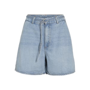 Vila Vikiki hw belt denim shorts lbd licht