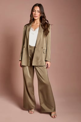 Satin Flare Trouser