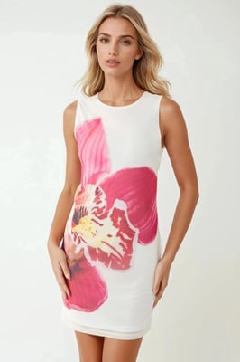 Bodycon Mini-jurk met Bloemenpatroon