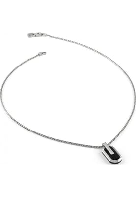 Guess JUMN04038JWSTBKT-U Mens Racer Tag Necklace