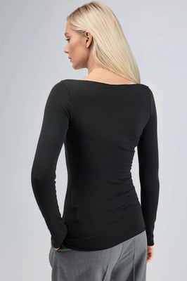 Bootsneck Lange Mouwen Lichtgewicht Blouse