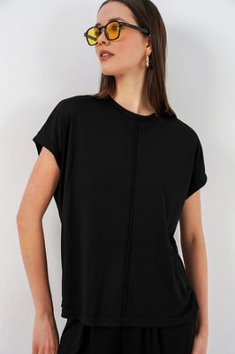 Ontspannen Pasvorm Crew Neck Blouse