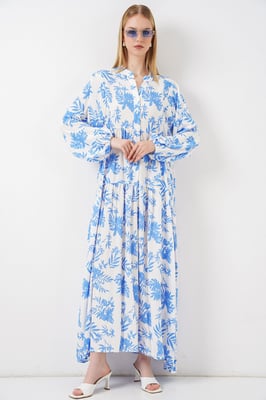 Gepubliceerd V-hals Maxi Jurk