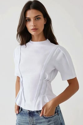Fitted Crew Neck T-Shirt