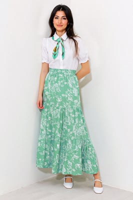 Maxi Geklede Relaxed Fit Rok
