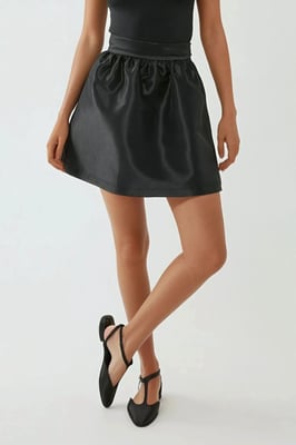 Hoge Taille Ballon Mini Rok