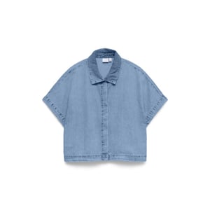 Vero Moda vmingeborg ss denim shirt mix 10344715 light blue denim