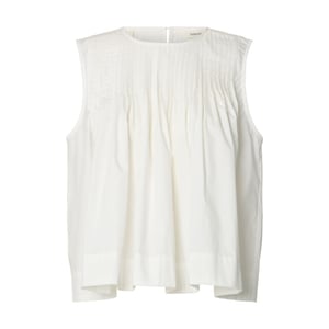 Selected Femme slfsophia sl pleated top b 16101312 snow white