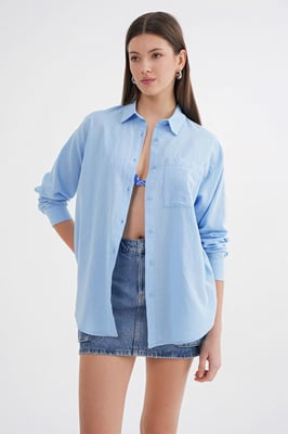 Oversized Linnenmix Shirt