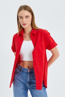Korte Mouwen Shirt met Zakken