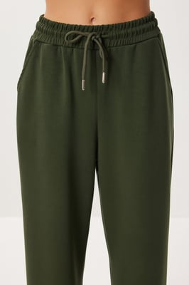 Wijde broek met trekkoord in de taille
