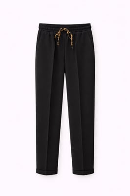 Elastische Taille Sigarettenpantalon