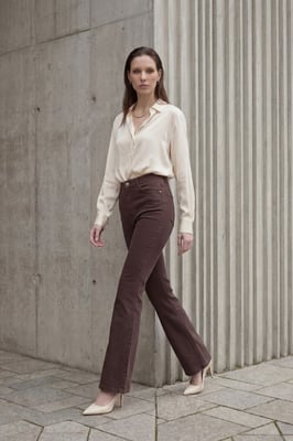 Hoge Taille Flared Jeansbroek