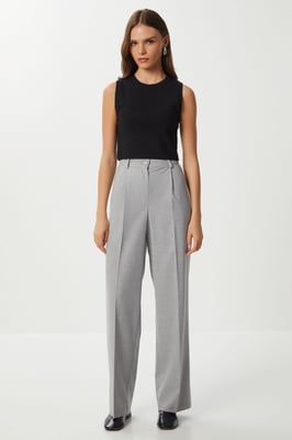 Gestrikte Rechte Pantalon