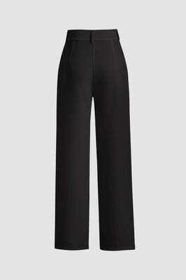 High Waist Straight Leg Pants