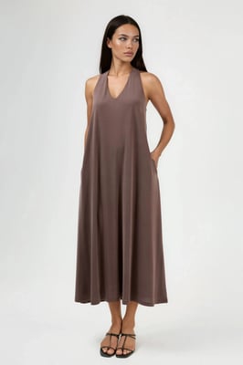 Halterneck Modal Jurk