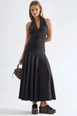 Halternekk Maxi-jurk