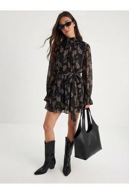 Gestrikte Paisley Print Coljurk
