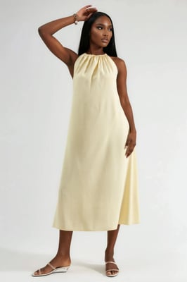 Halterneck Midi-jurk