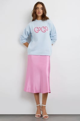 Stone-Embellished Knitted Sweater