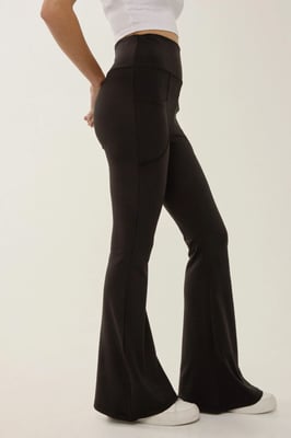 Hoge Taille Wijde Leggings met Zakken