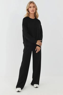 Zachte Modal Touch Wijde Pantalon