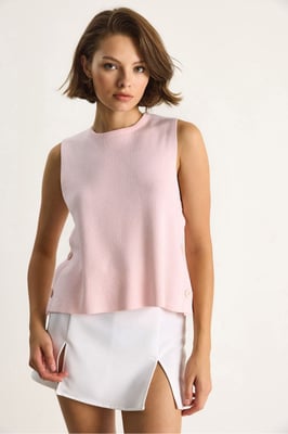 Knop Gedetailleerde Breiblouse