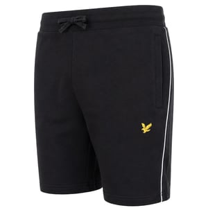 Lyle & Scott Contrast Piping Mens Black Shorts