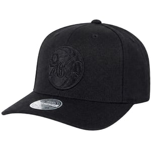 Mitchell & Ness NBA Philadelphia 76ers Outline Logo Black Cap