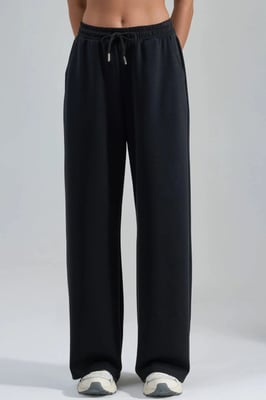 Mid Waist Wijde Leg Modal Broek