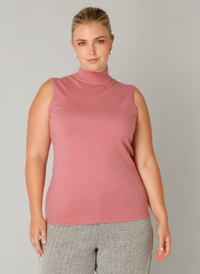 YEST CURVE Franka Tops Dark Rose
