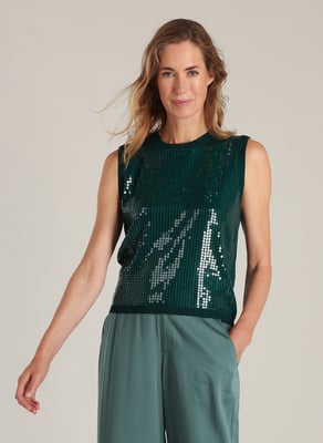 YEST Delmira Tops  Teal Green