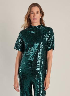 YEST Philomena Essential Tops  Teal Green