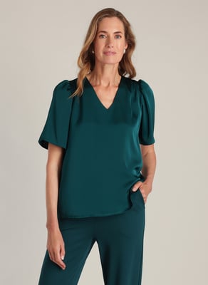 YEST Pippa Essential Tops  Teal Green