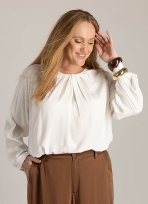 YEST CURVE Hazel Tops  Winter White